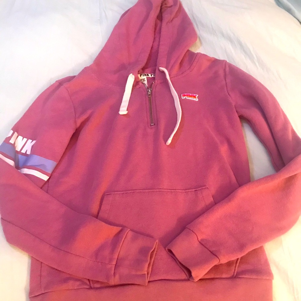 pink sweatshirt from victoria’s secret